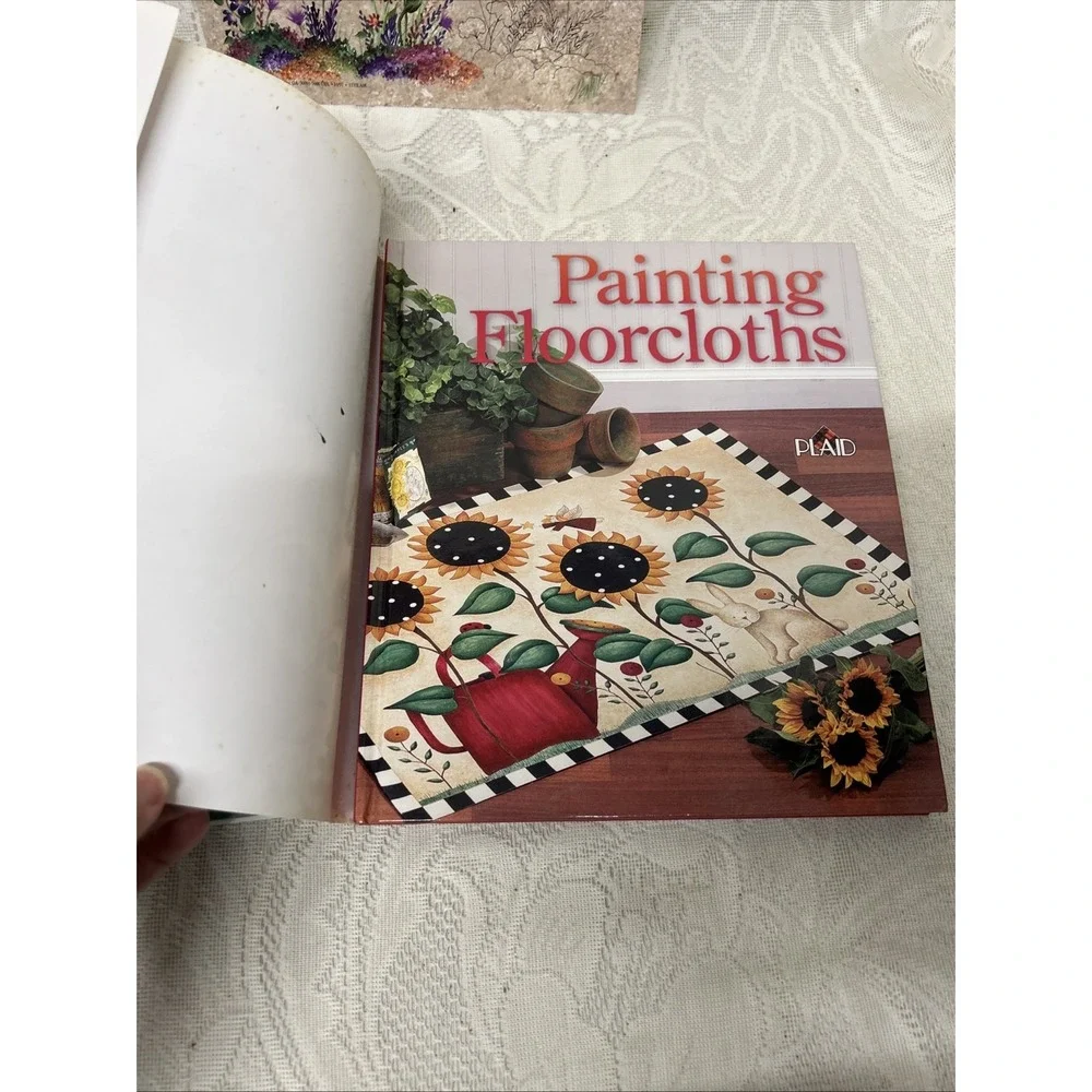 2 Painting Books By Plaid, Painted‎ Birdhouses, Floor cloths Instructions Guide